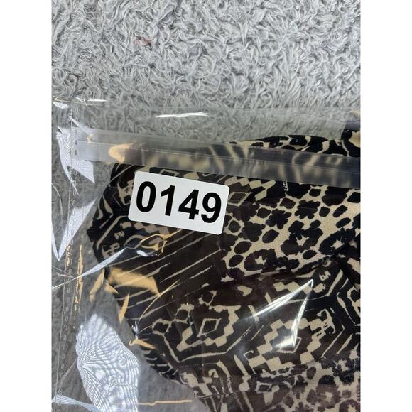 Susan Graver PRINTED LIQUID KNIT TIERED TOP 2X Animal 3/4 Sleeves Shirt - Picture 8 of 8